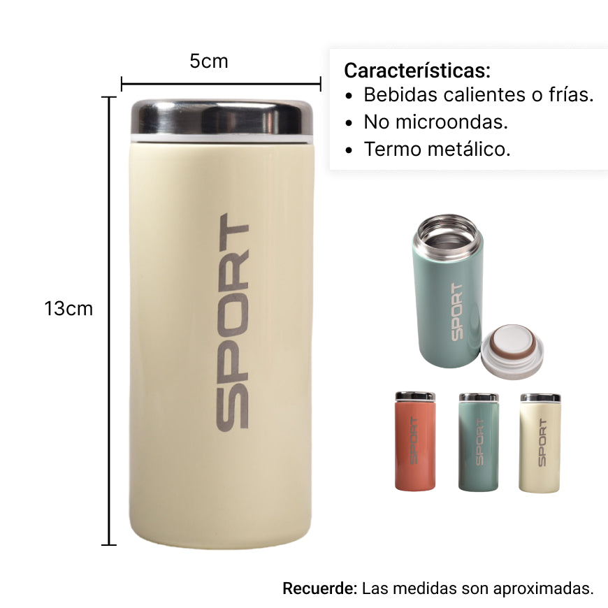 termo metalico 230ml