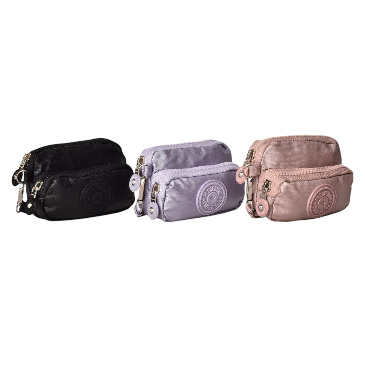 monedero doble cremallera mujer sintetico dim:11*7*3