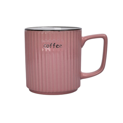 MUG POCILLO CERAMICA DIFERENTES COLORES 300ML DIM:8X8X9