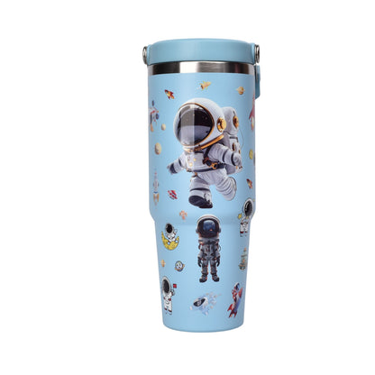TERMO METALICO 890ML ASTRONAUTA DIM:8X24