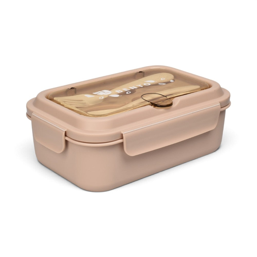 portacomida con cubiertos plastico 930ml