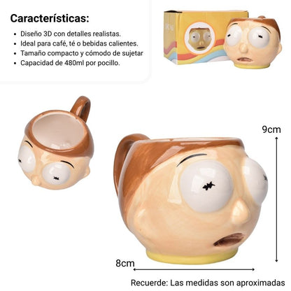 MUG POCILLO DE CERAMICA PERSONAJE 480ML DIM:8X8X9