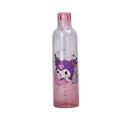 BOTELLA DE VIDRIO 500ML PERSONAJE ROSADO DIM:23X6
