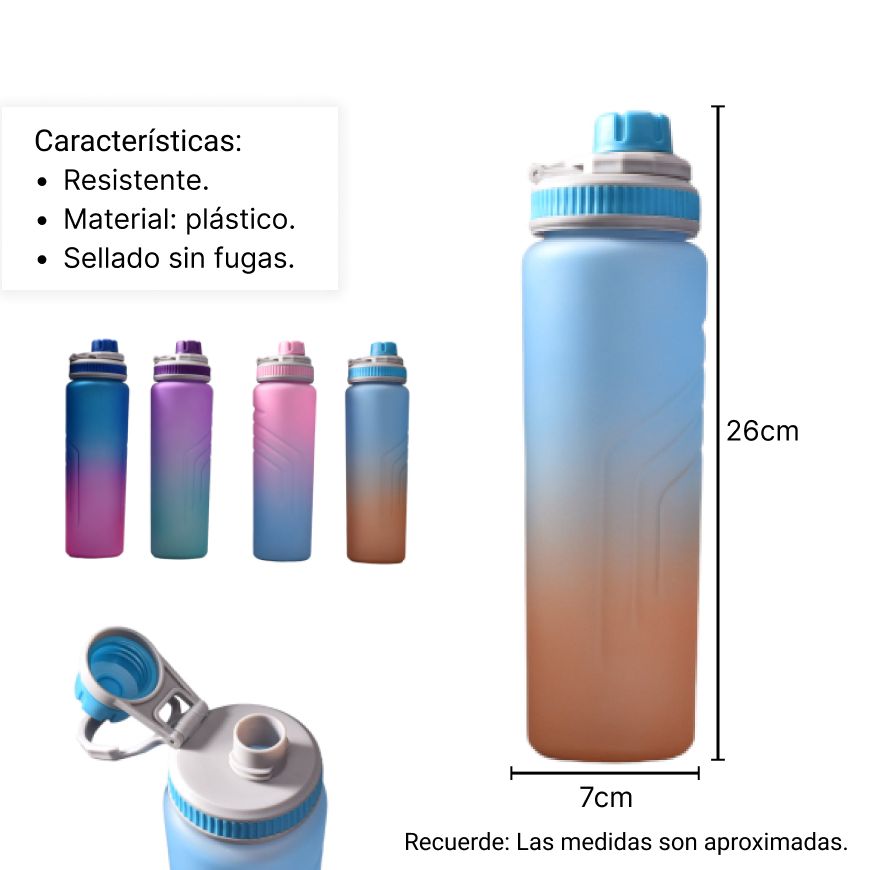 botella de agua 800ml