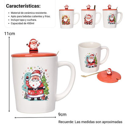 MUG POCILLO CERAMICA NAVIDAD 450ML