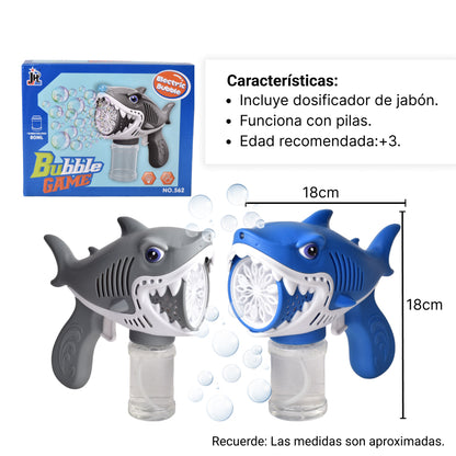PISTOLA DE BURBUJAS TIBURON