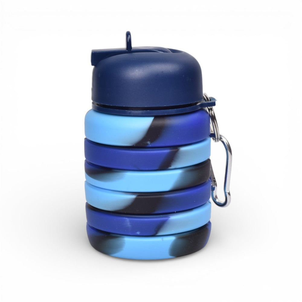 botella de agua plegable 550ml silicona varios colores