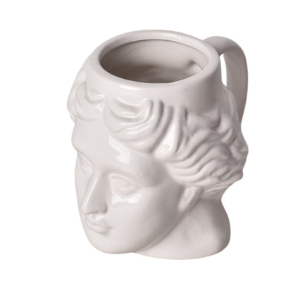 POCILLO CERAMICA BLANCO  GRANDE FORMA 300ML DIM:11*11*13