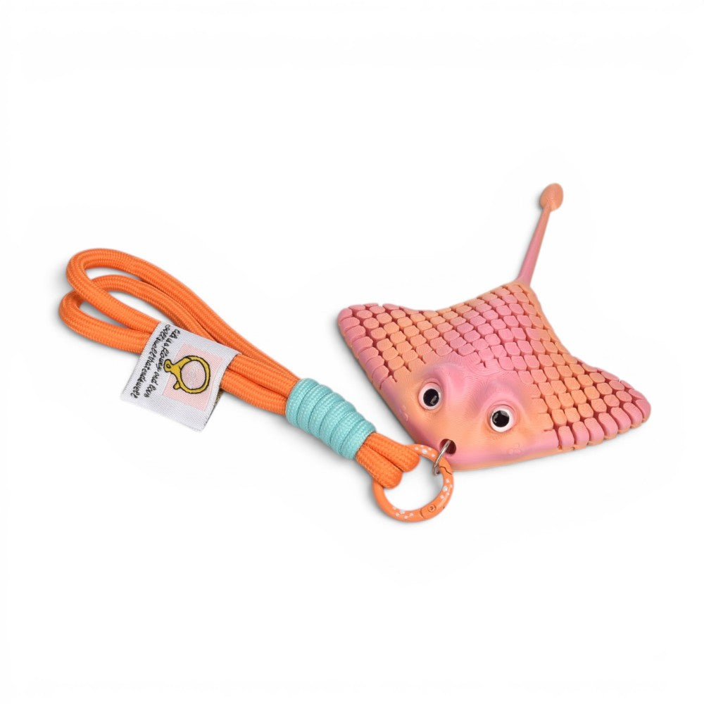 llavero manta-raya plastico dim:11x13