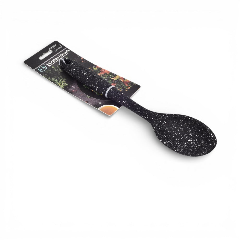 cuchara arrocera en silicona negro dim: 28x5x2