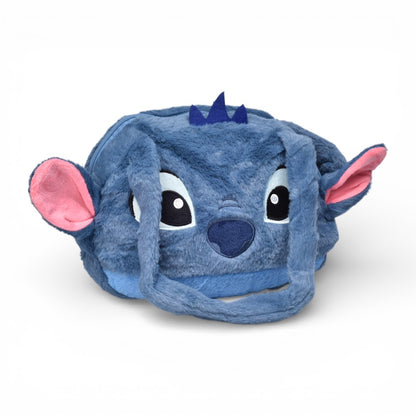 BOLSO CARTERA PERSONAJE POLIESTER PELUCHE AZUL DIM:26X20X6