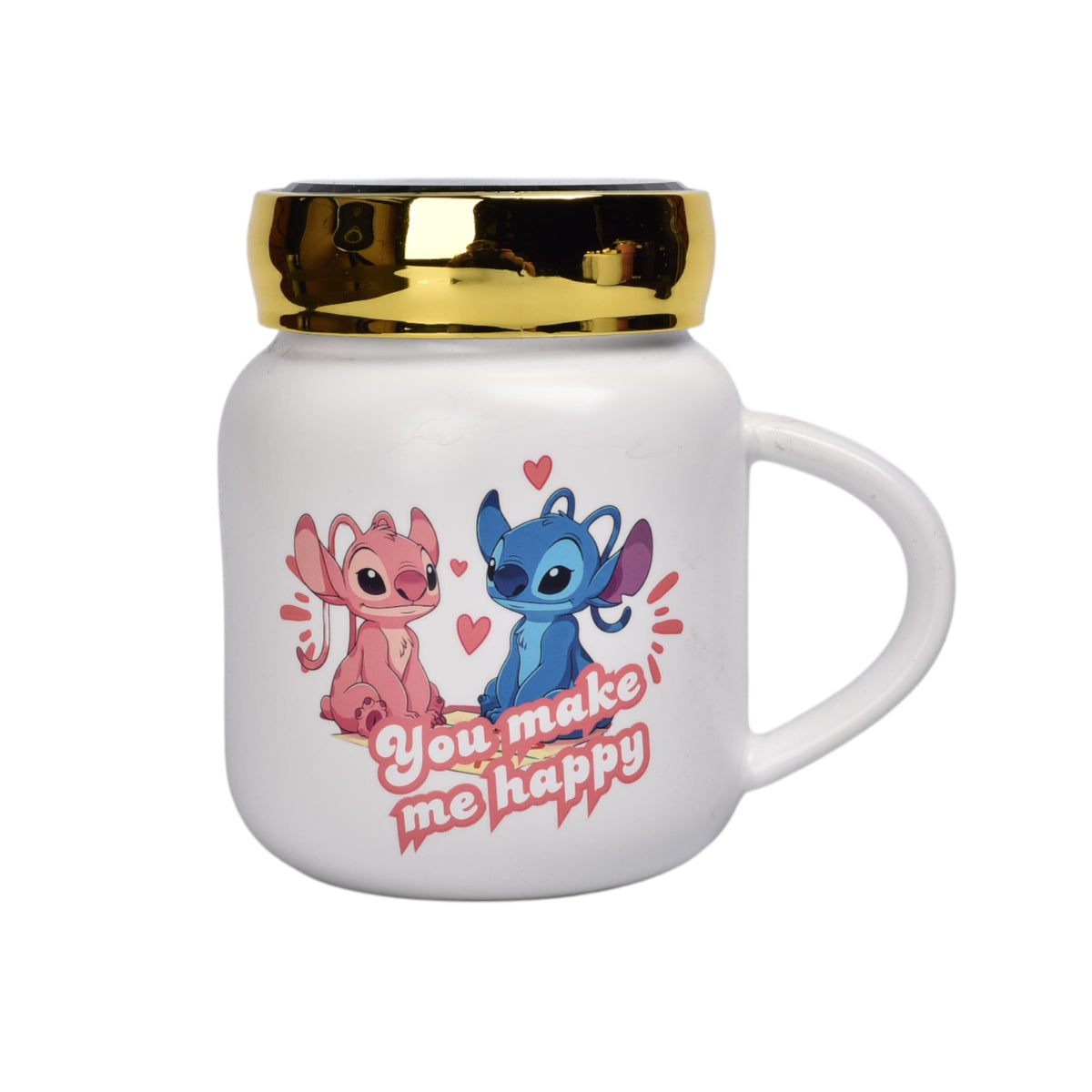 mug pocillo ceramica personaje tapa espejo 420ml