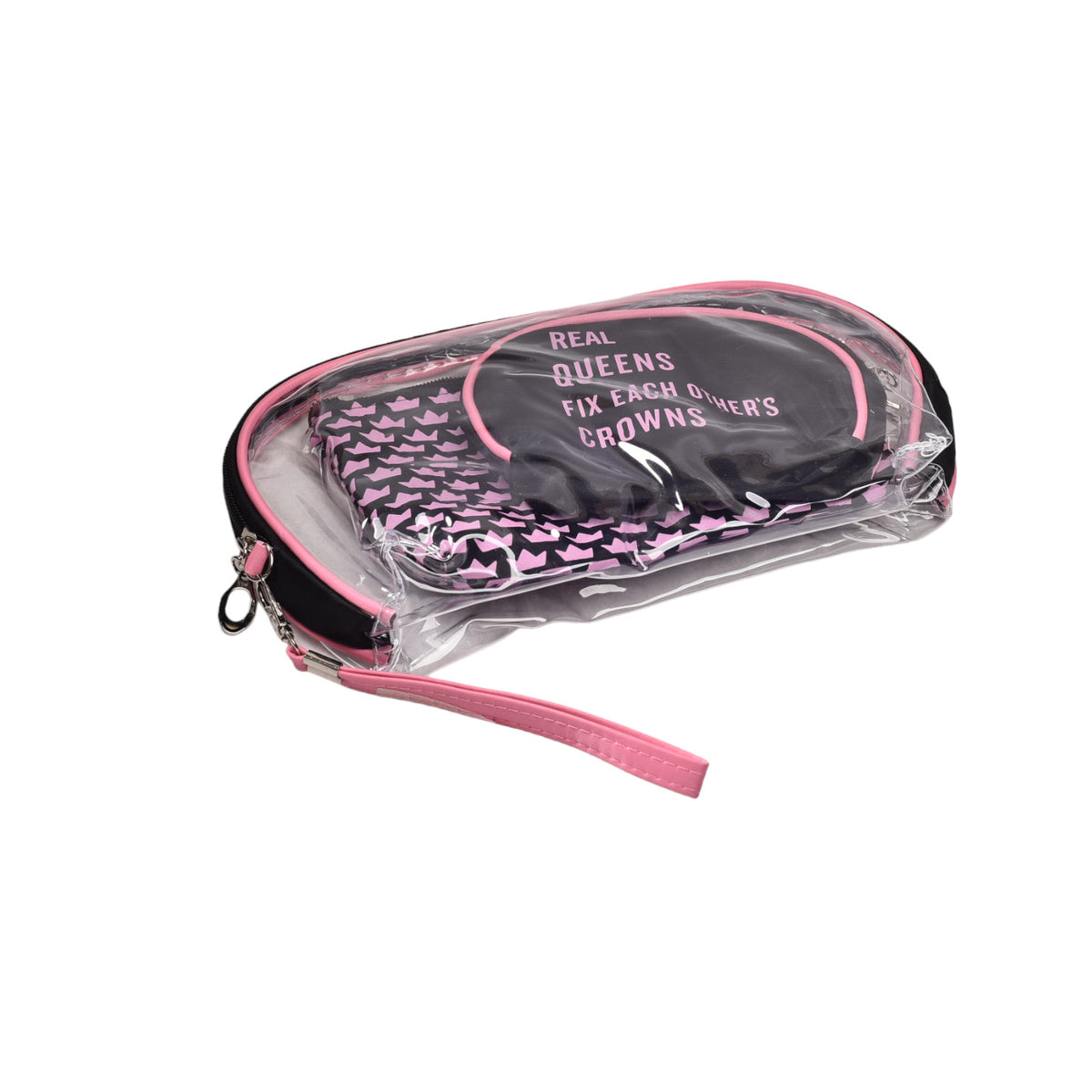 cosmetiquera x 3 unidades maquillaje monedero