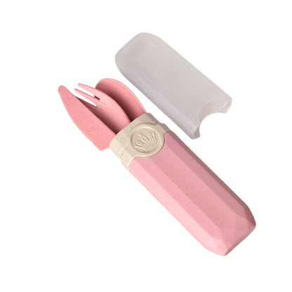 SET CUBIERTOS PORTATILES PLASTICO VARIOS COLORES DIM:20X4X2