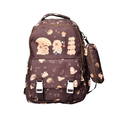 MALETA MORRAL CON CARTUCHERA POLIESTER CAPYBARA DIM:46X32X15