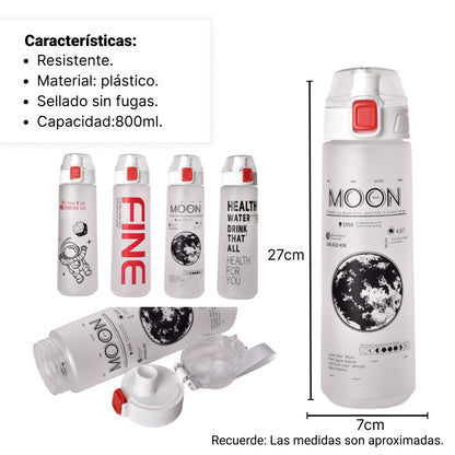 BOTELLA DE AGUA 800ML PLASTICO