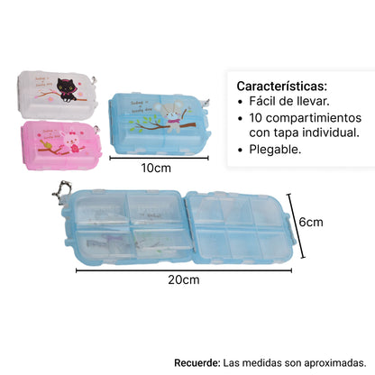 ORGANIZADOR DE PASTILLAS DIM:9*6CM
