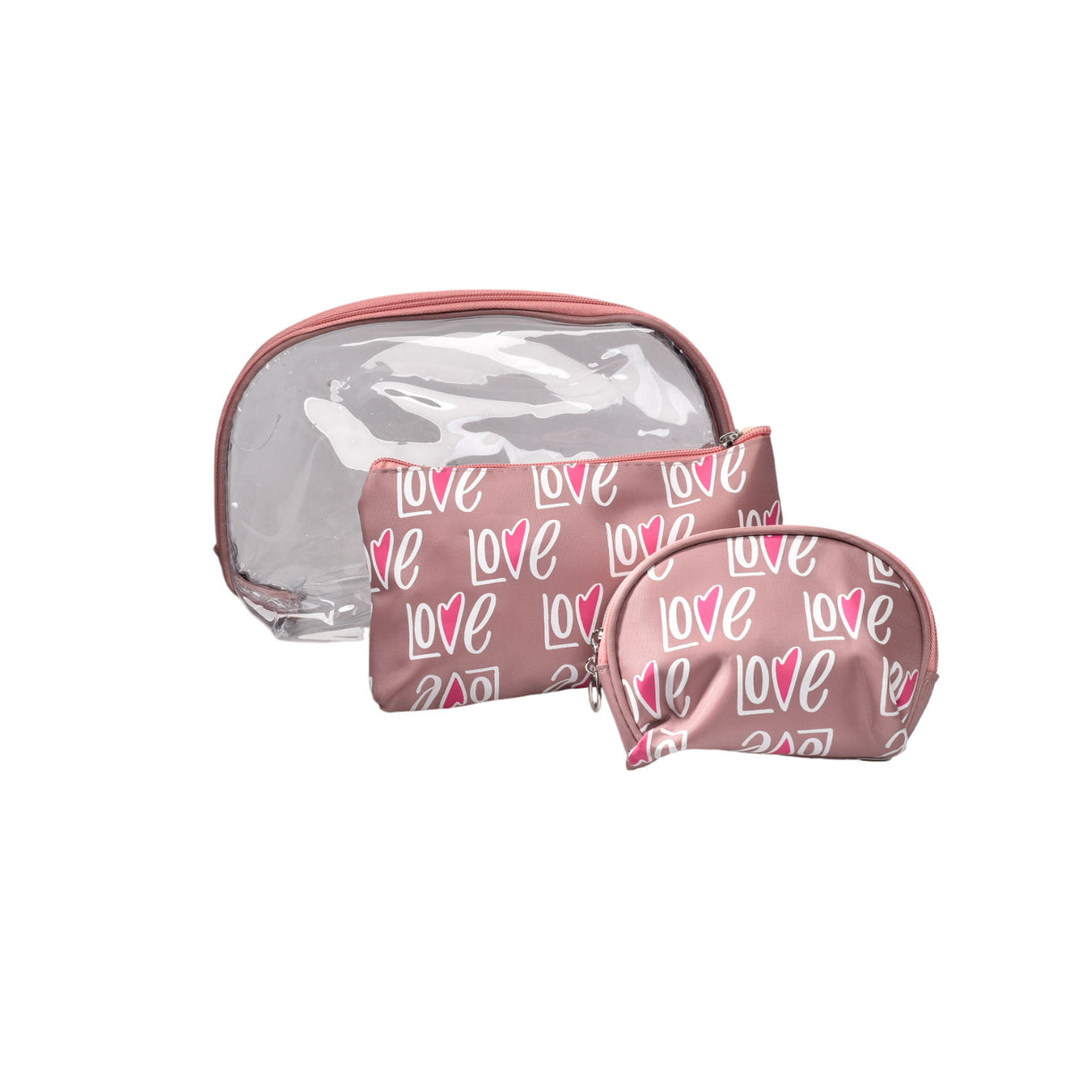 cosmetiquera x 3 unidades maquillaje monedero o bolsa