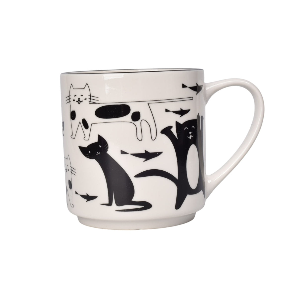mug pocillo ceramica gatos 300ml dim:8x8x8