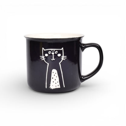 MUG POCILLO CERAMICA CON ESTAMPADO 320ML DIM: 9X9X8