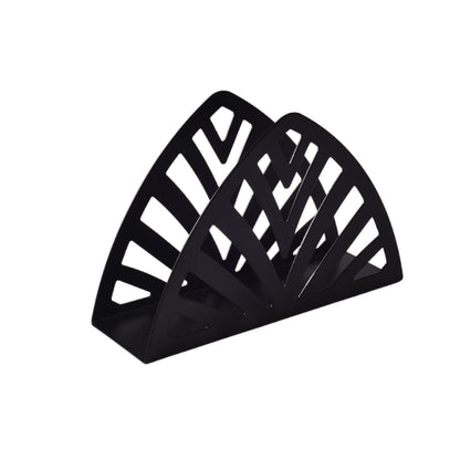 SERVILLETERO TRIANGULAR NEGRO DE ACERO INOXIDABLE DIM: 12X8