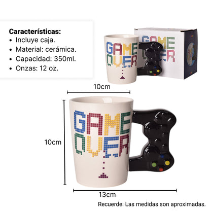 MUG POCILLO GRANDE FORMA DE CONTROL VIDEOJUEGOS 350ML DIM:11