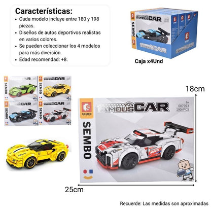BLOQUES FICHAS ARMABLES CARROS DIM:25X18X5