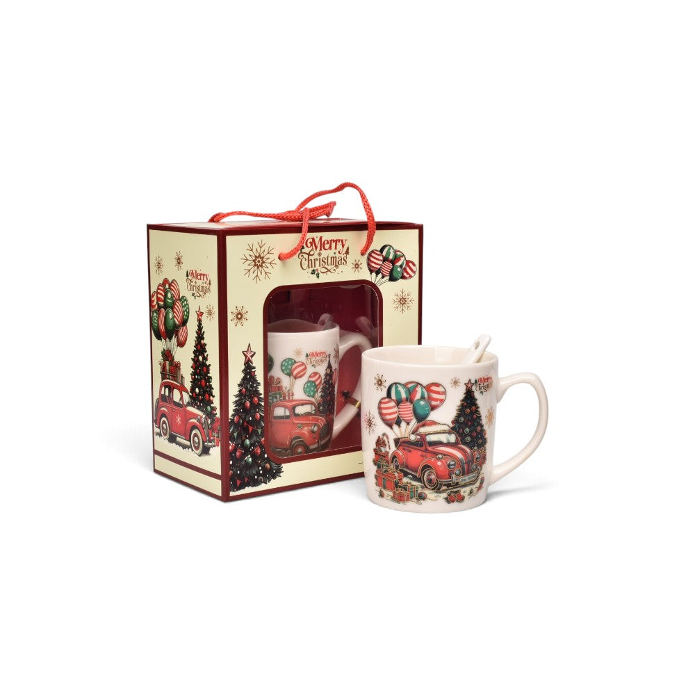 pocillo set con cuchara navidad 210ml