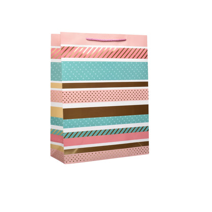 BOLSA PARA REGALO PAPEL MEDIANA DIM:23X32X10