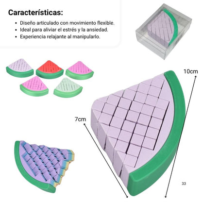 JUGUETE DIDACTICO FORMA SANDIA PLASTICO DIM:10X7CM