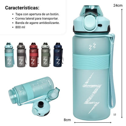 BOTELLA DE AGUA PLASTICO 800ML