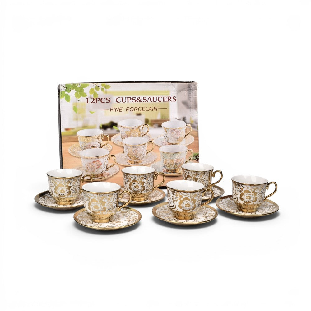 set 6pcs pocillo cermica con plato 80ml