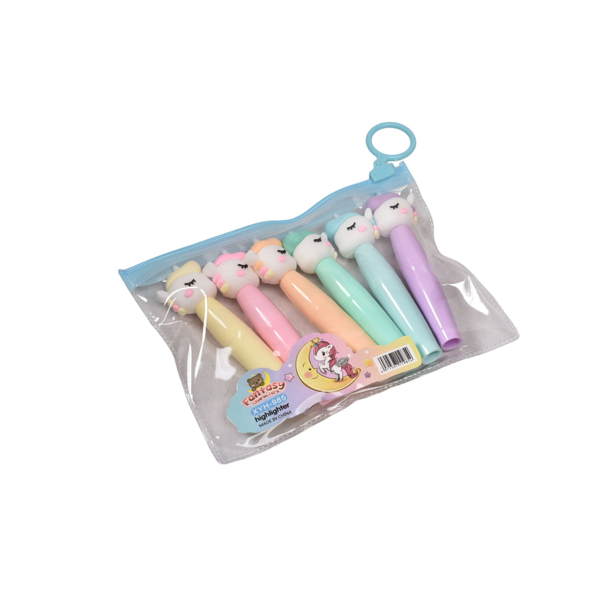 resaltador x 6 unidades forma unicornio