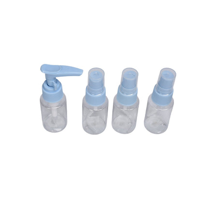 KIT 4 ENVASES RECARGABLES VIAJERO PLASTICO 30ML