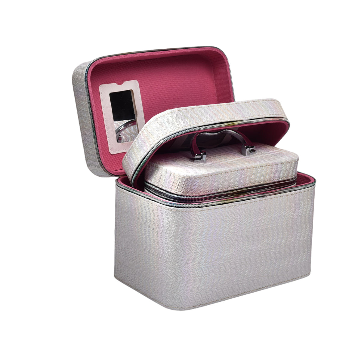 caja cosmetiquera x 3 set