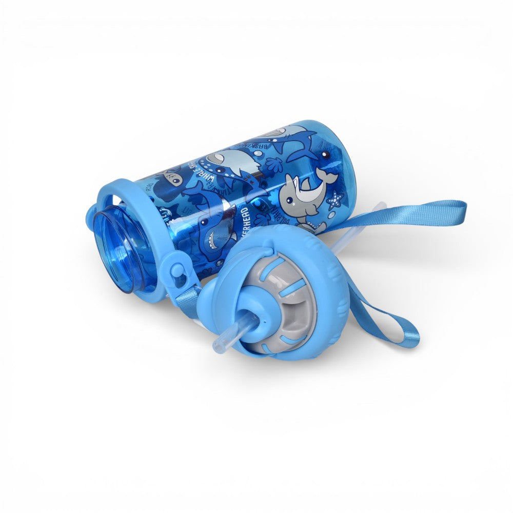 botella de agua 430ml plastico dim:6x6x18
