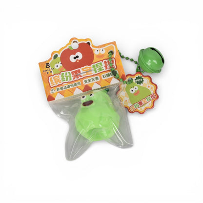 SQUISHY ANTI ESTRÉS FORMAS FRUTAS ELASTICO  DIM:4X4X1