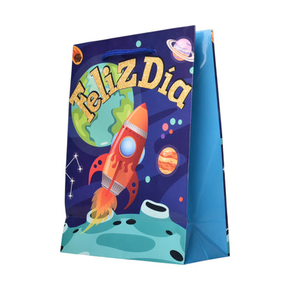 BOLSA PARA REGALO DISEÑO NIÑO DE PAPEL DIM:30X41X11