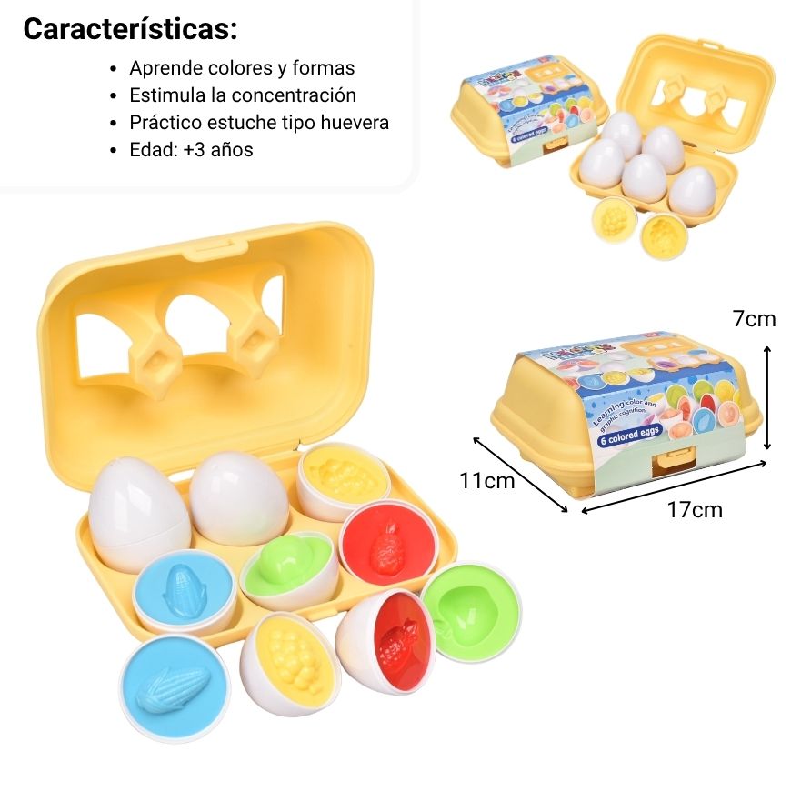 juguete didactico huevos dim: 16.5*12*7.5cm