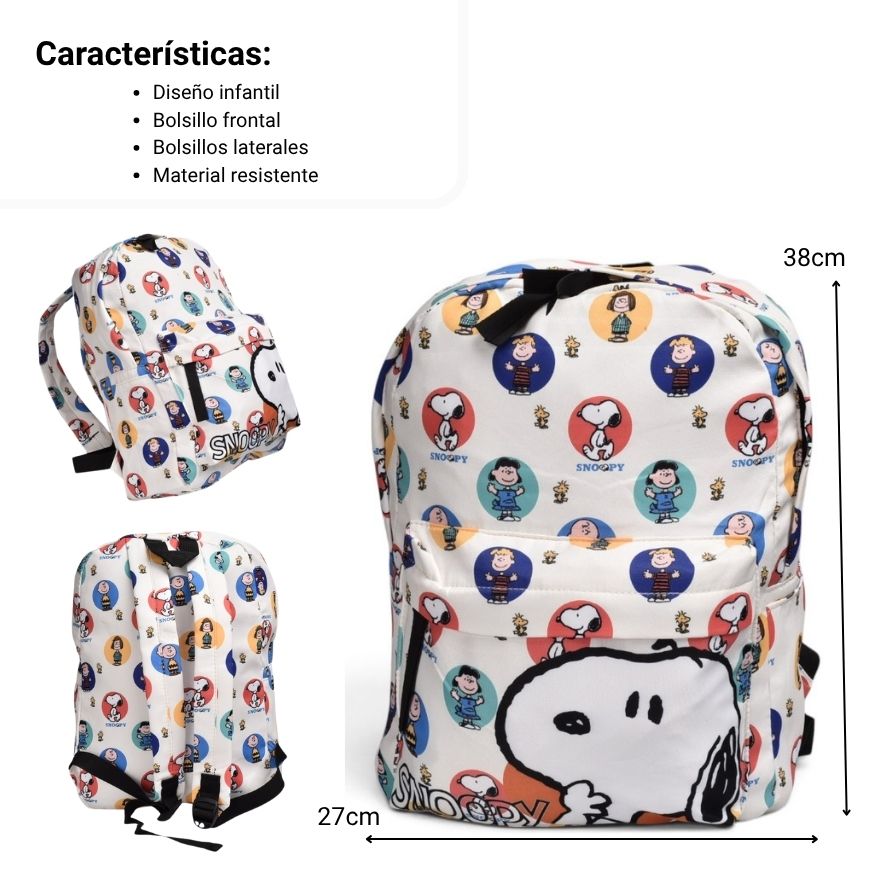maleta morral pequeña poliester prj dim: 40x30x15cm