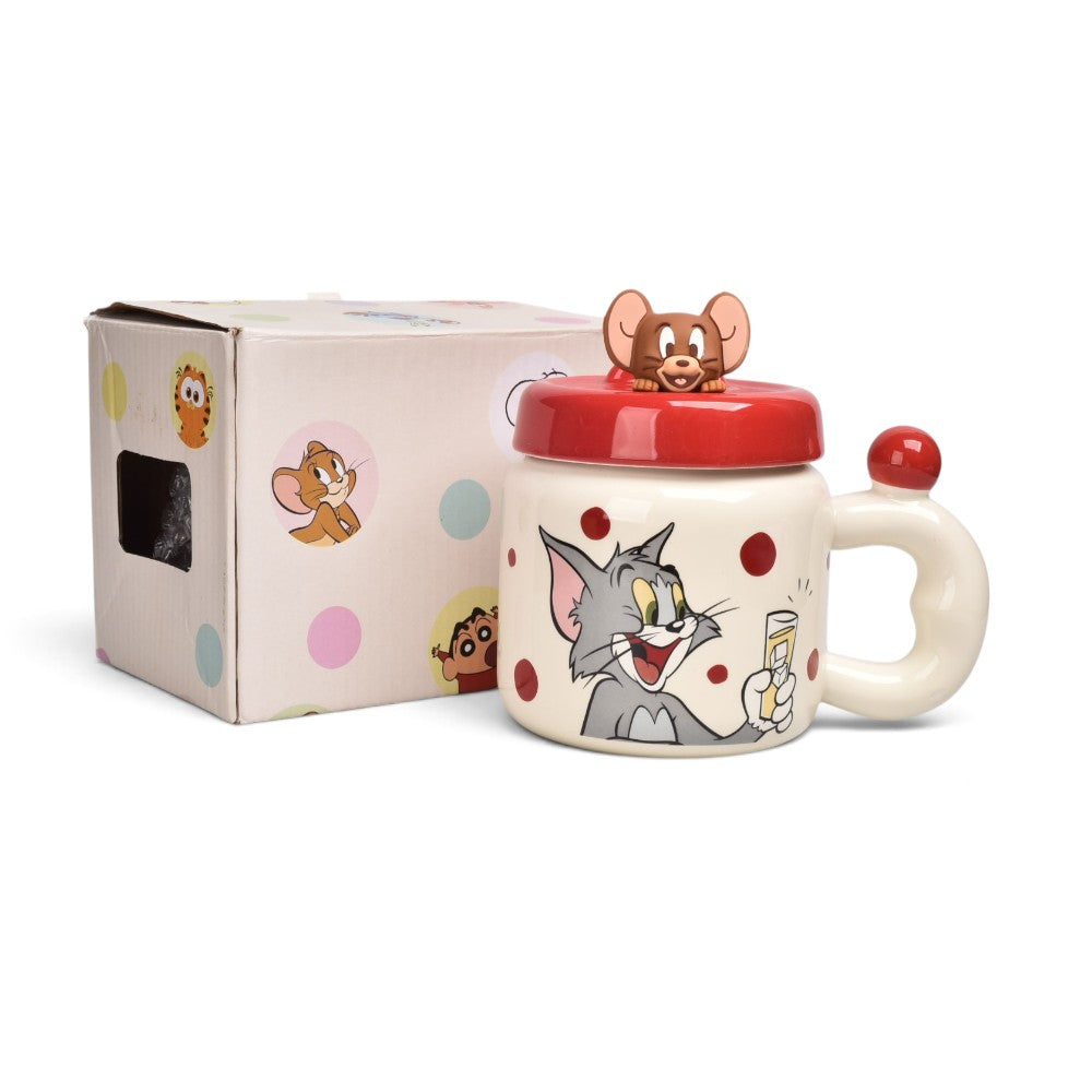 mug pócillo ceramica con tapa 560ml prj