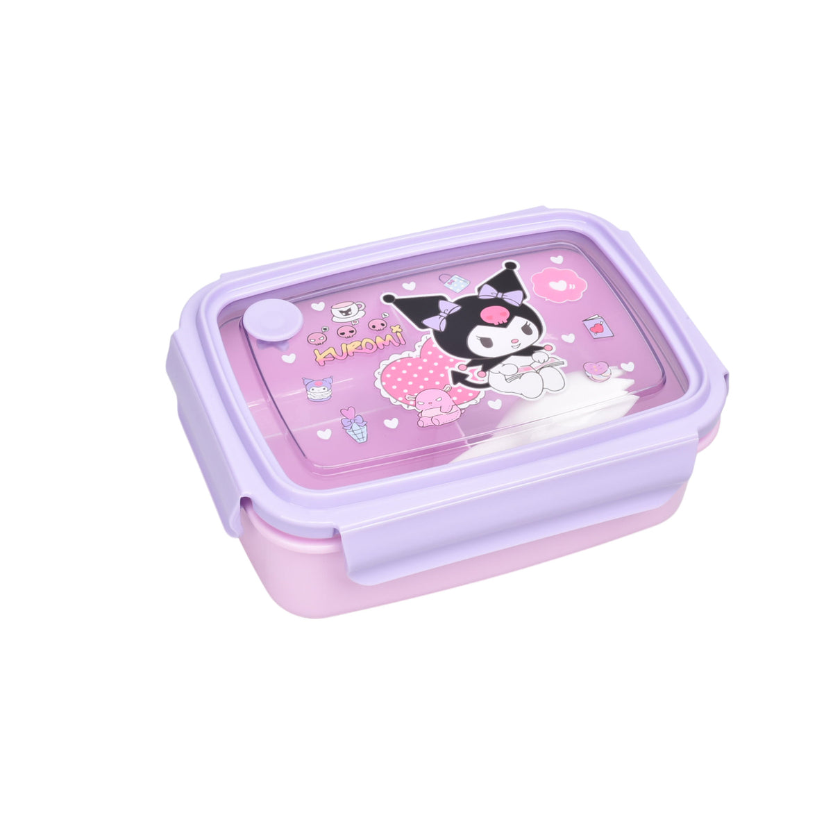 portacomida plastico 800ml personaje lila dim:18x13