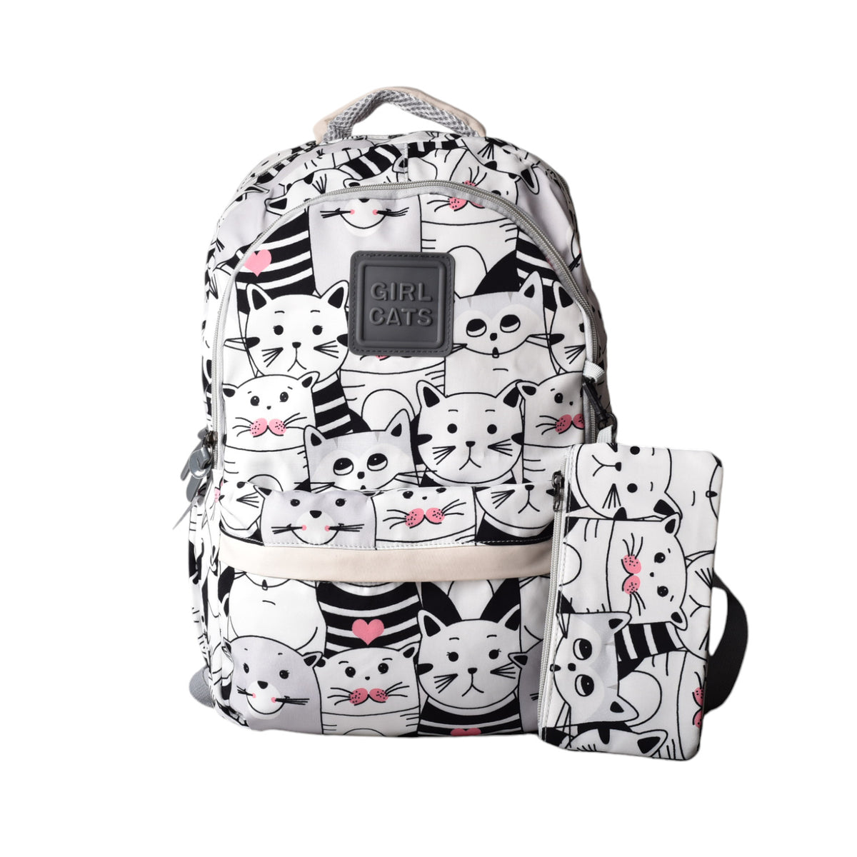 maleta morral  en poliester con cartuchera
