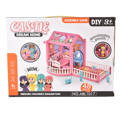 CASA DE MUÑECAS JUGUETE PLASTICO NIÑA ARMABLE