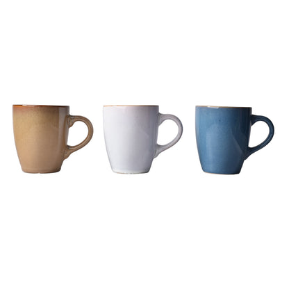 POCILLO CERAMICA CAFÉ BLANCO AZUL 300ML