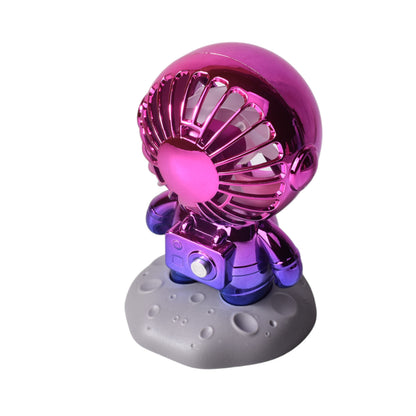 VENTILADOR FORMA ASTRONAUTA PLASTICO CON CABLE USB