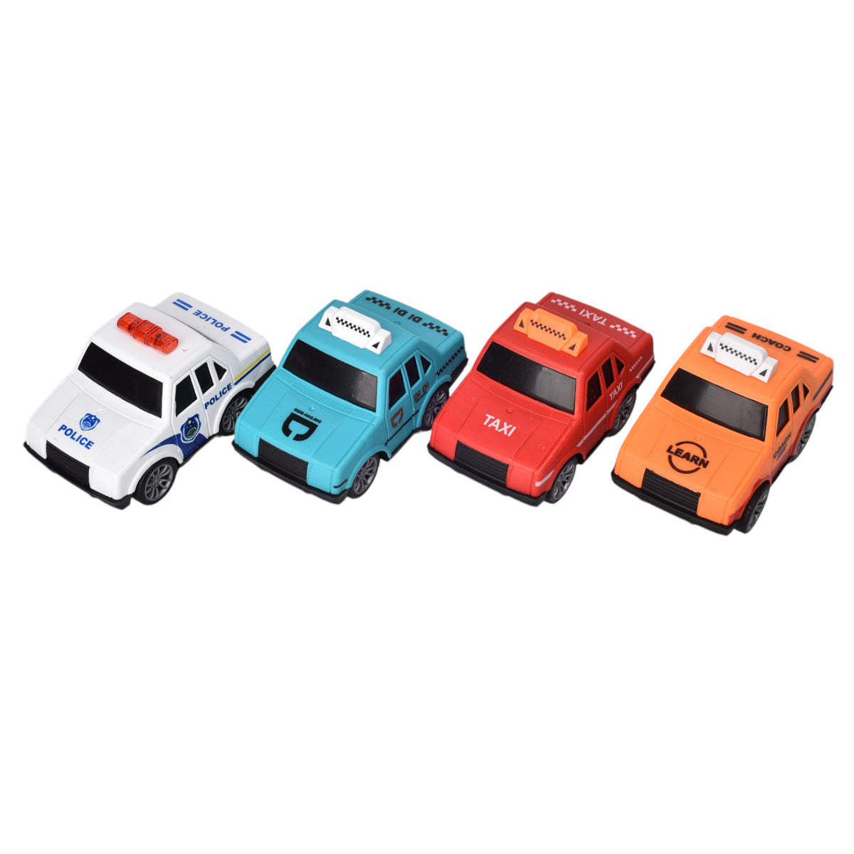juguete set por 4 unidades carros plastico multicolores dim:28x7x25