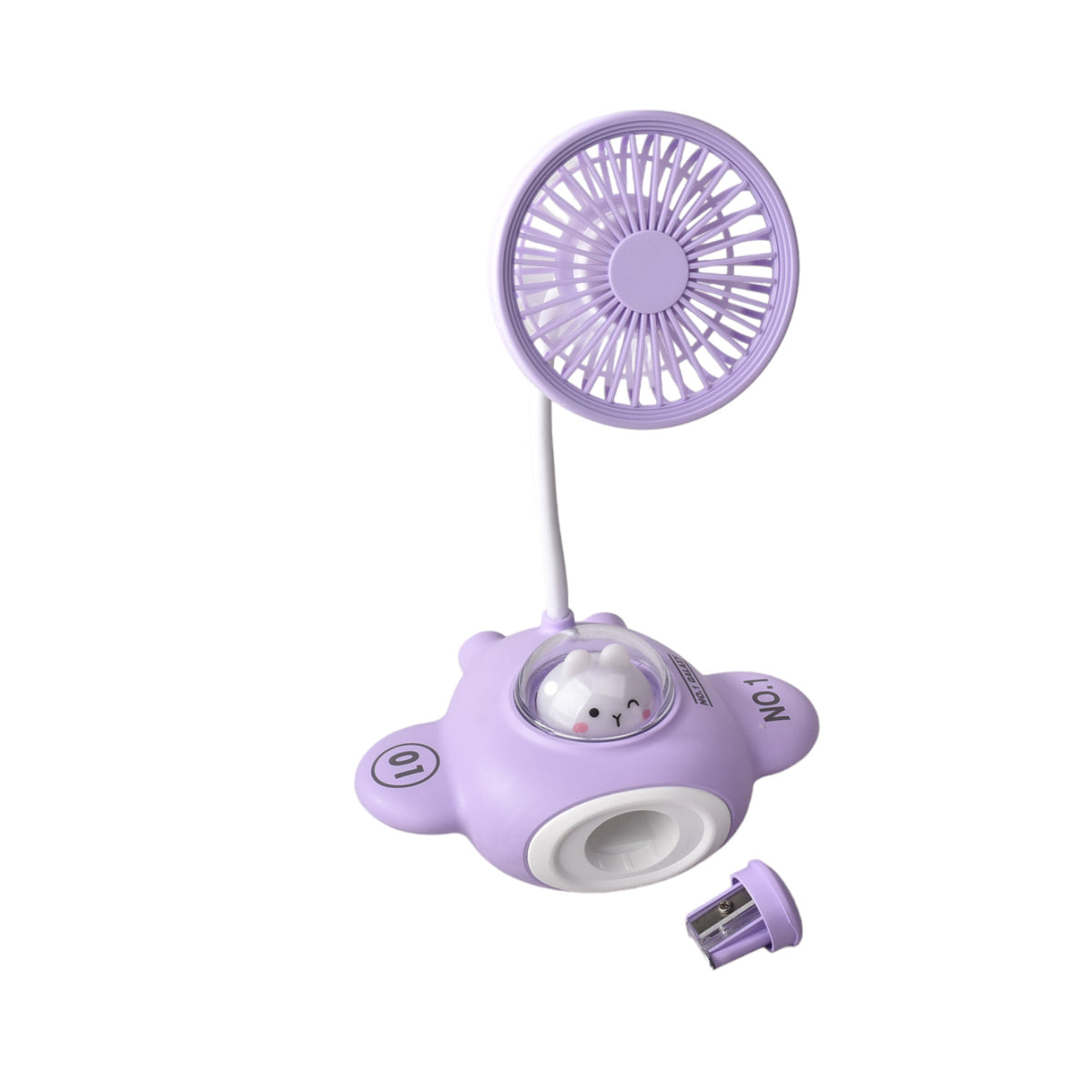 ventilador recargable plastico con cable usb