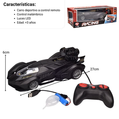 CARRO PLASTICO CONTROL REMOTO DIM: 27.5*12.5*9CM