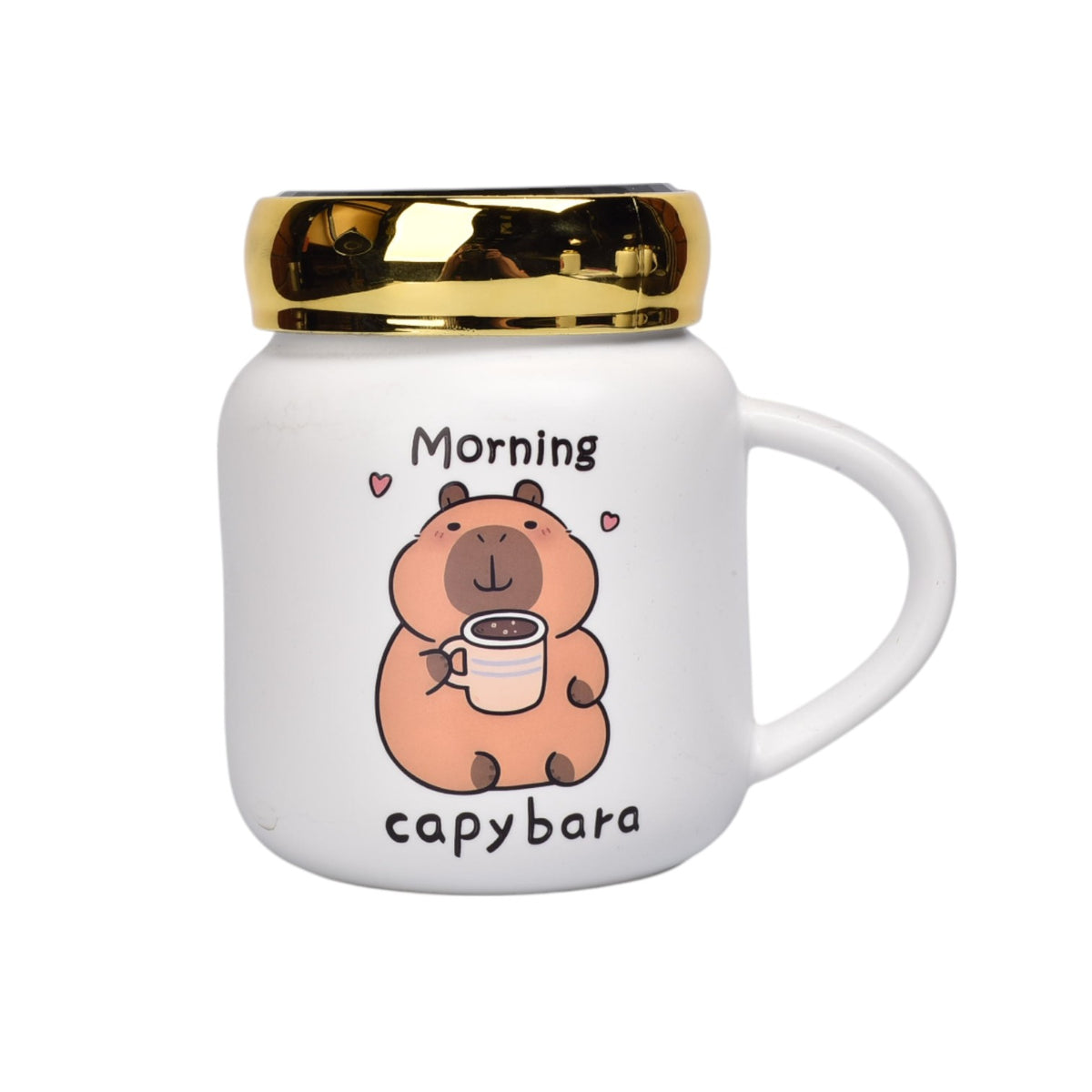 mug pocillo ceramica diseños capybara 450ml dim:8x10